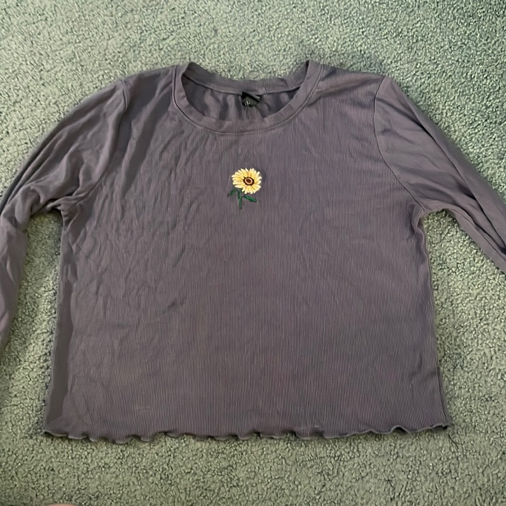 Wild Fable embroidered long sleeve tee